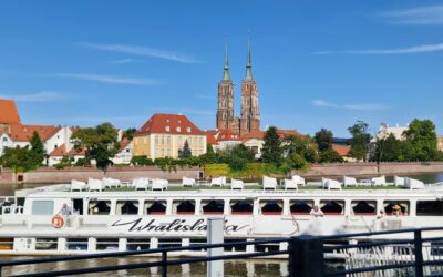 Das grösste Schiff in Breslau „Wratislavia“